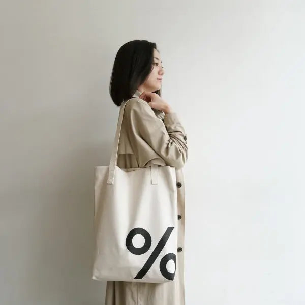 % ARABIC tote bag, cotton, white 11L