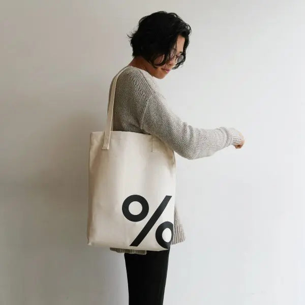 % ARABIC tote bag, cotton, white 11L