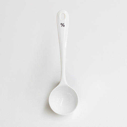 % ARABICA spoon, stainless steel and enamel