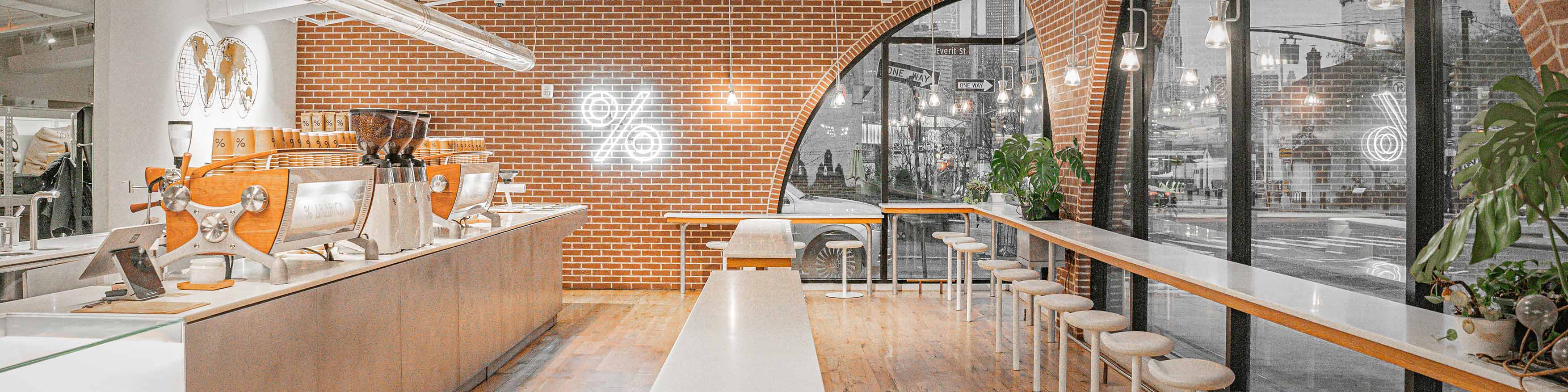 % ARABICA Dumbo, Brooklyn store interior