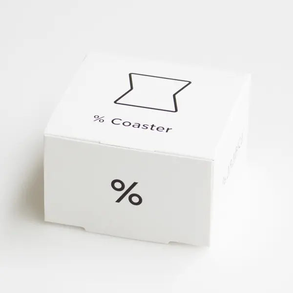 % ARABICA cork coaster with Chemex motif. Box of 10