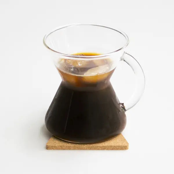 % ARABICA cork coaster with Chemex motif